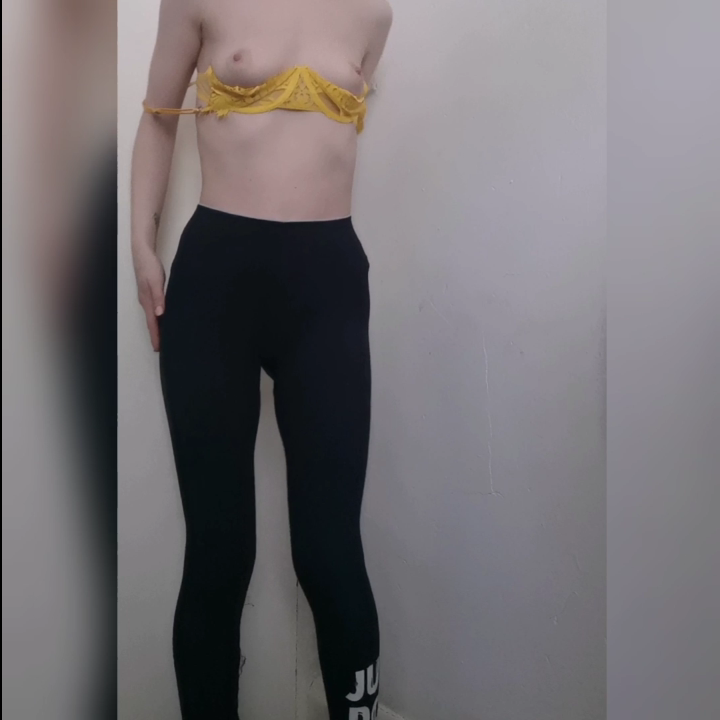 Skinny girl pale skin girl strips off showing her body, she also so you her tight asshole, then on her hands and knees she does a soft shit on the floor. 1080p HD. 3 minutes.